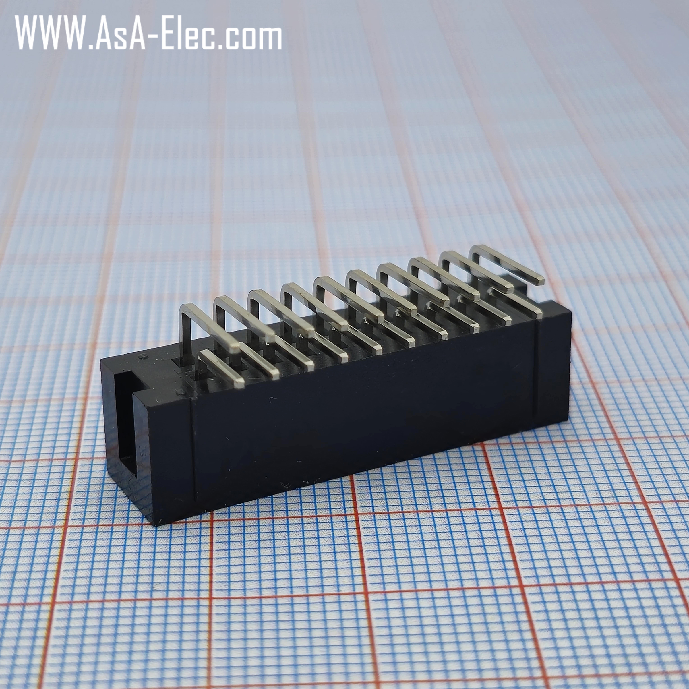 کانکتور باکس هدر 2.54 میلیمتر 20 پین نر رایت BOX